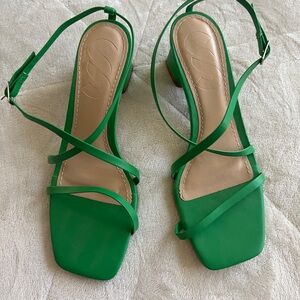Green Strappy Sandals